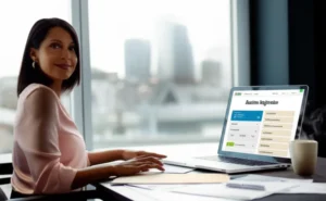 Infográfico ou ilustração que demonstra o processo de Registrar Sua Empresa no Reino Unido, destacando os passos chave e a assistência especializada.