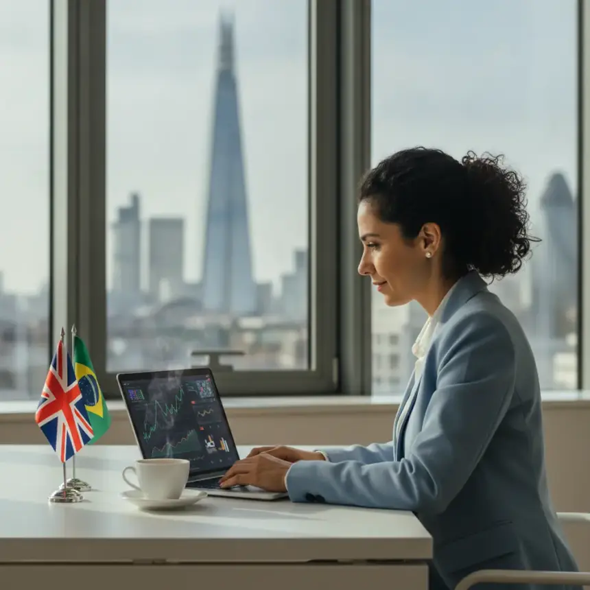 Gráfico de economia e documentos fiscais, simbolizando os Benefícios Fiscais UK para empresas no Reino Unido.
